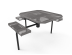 Octagon Rolled Nexus Pedestal Table with Diamond Pattern